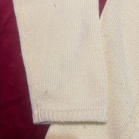 Vintage 60s Women’s Bright Yellow Acrylic Knit Cardigan Size Medium - Picture 5 of 7